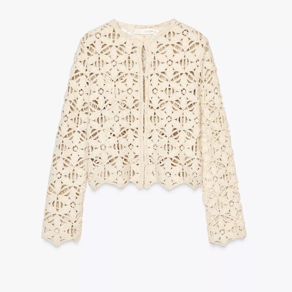 Zara sequin crochet jacket - Picture 4 of 10